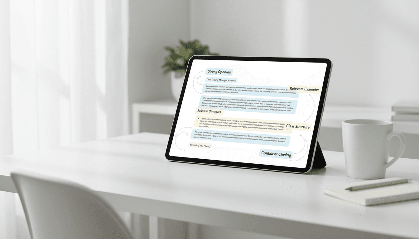 Example cover letter breakdown