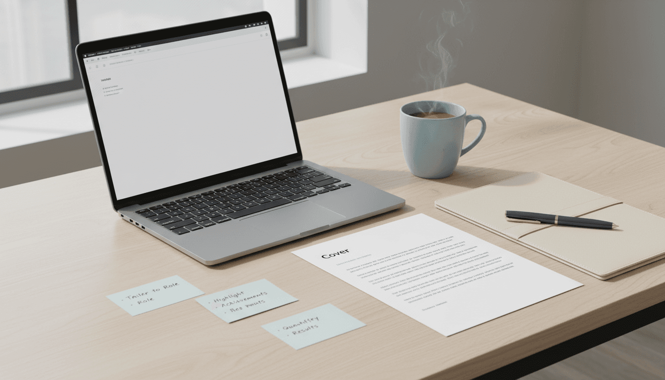 Illustration for practical cover letter tips