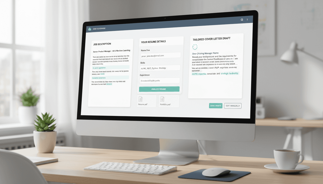 ApplyMate cover letter generator workflow preview